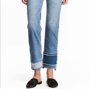 H&M Straight Cropped High Waist Jean